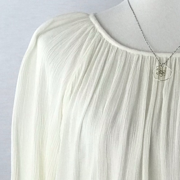 Roxy Ivory Boho Albe Loose Dress or Beach Coverup - Oversized Sz: XS - Picture 9 of 16